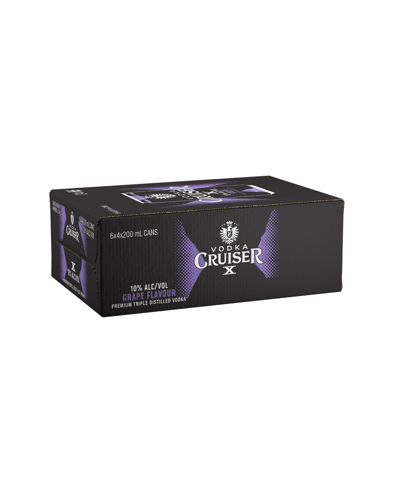 Vodka Cruiser X 10% Grape Cans 200ml - Boozeit.com.au