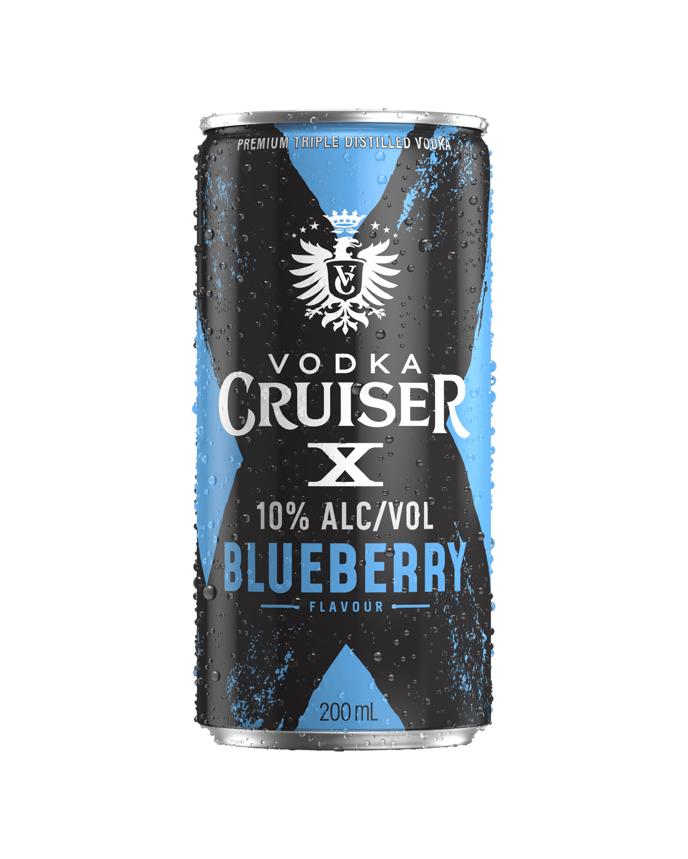 Vodka Cruiser X 10% Blueberry Cans 200ml - Boozeit.com.au