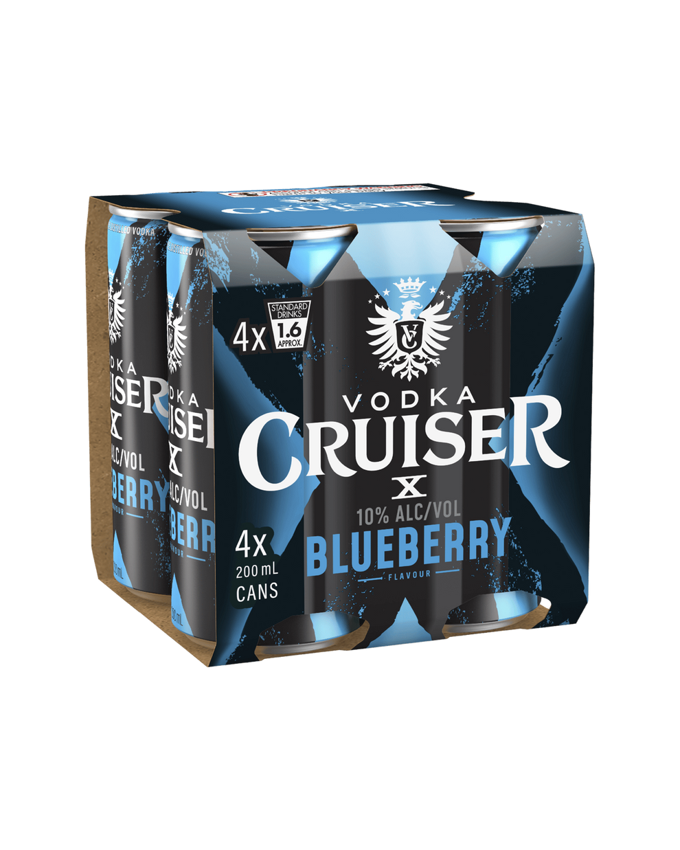 Vodka Cruiser X 10% Blueberry Cans 200ml – Boozeit.com.au