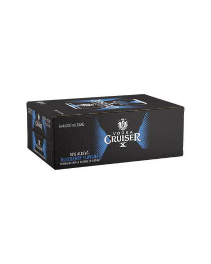 Vodka Cruiser X 10% Blueberry Cans 200ml - Boozeit.com.au