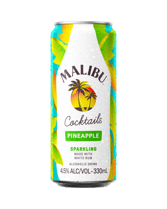 Malibu Cocktails Pineapple Sparkling Cans 330ml