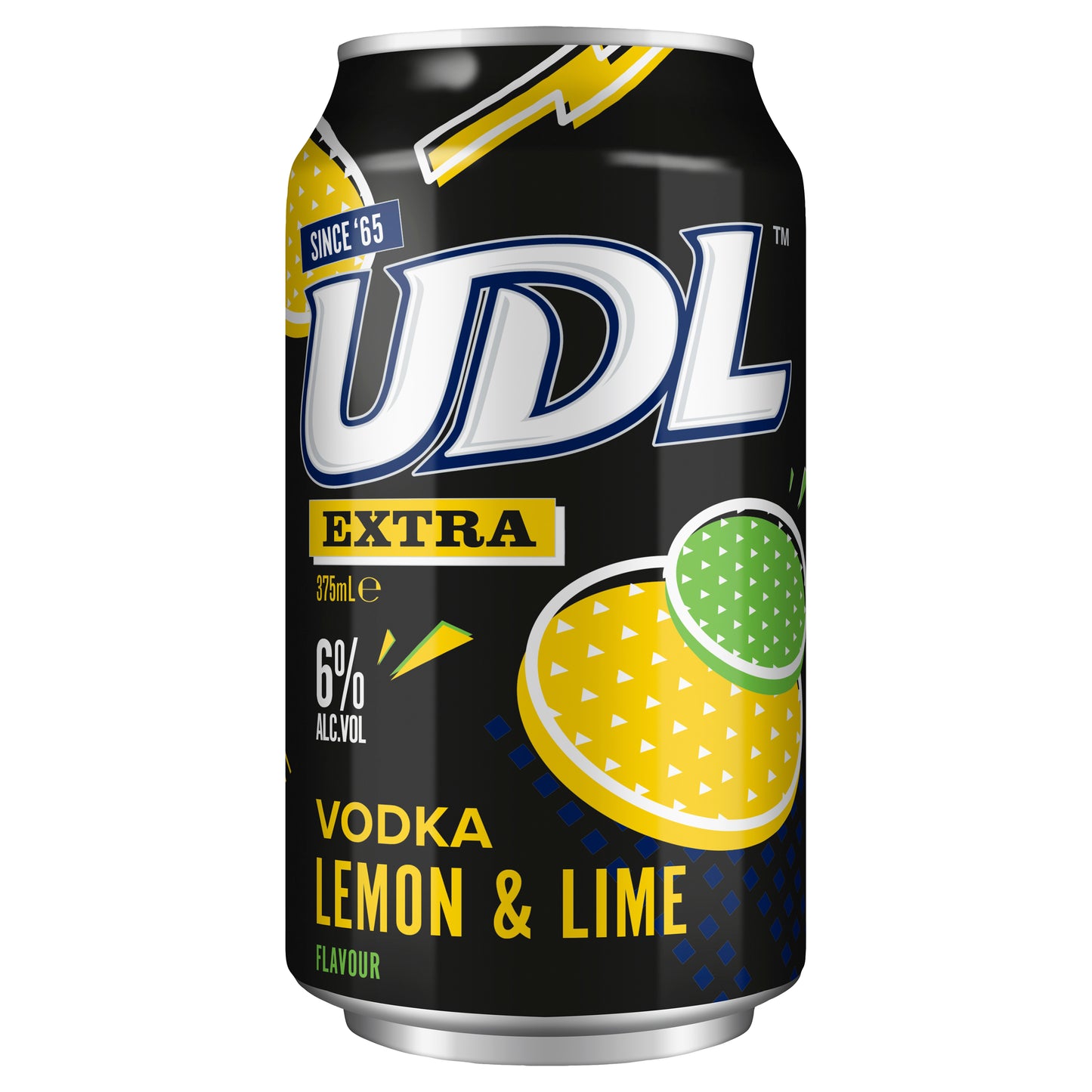 UDL Vodka Extra Lemon & Lime 6% Cans 375ml