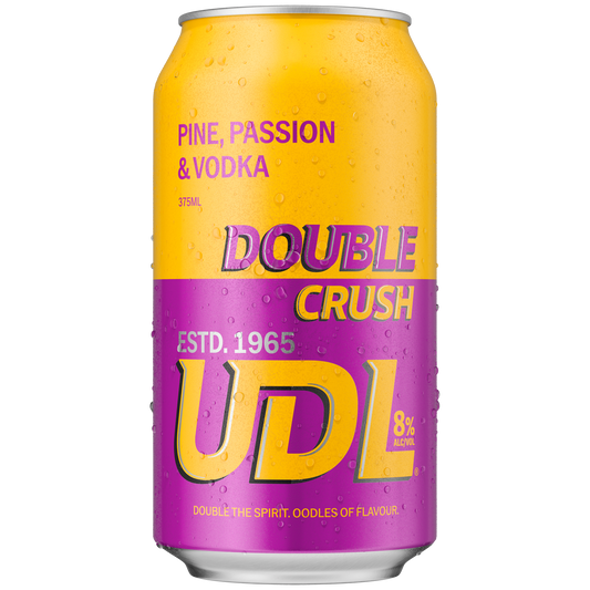 UDL Double Crush Pine, Passion & Vodka 8% Cans 375ml