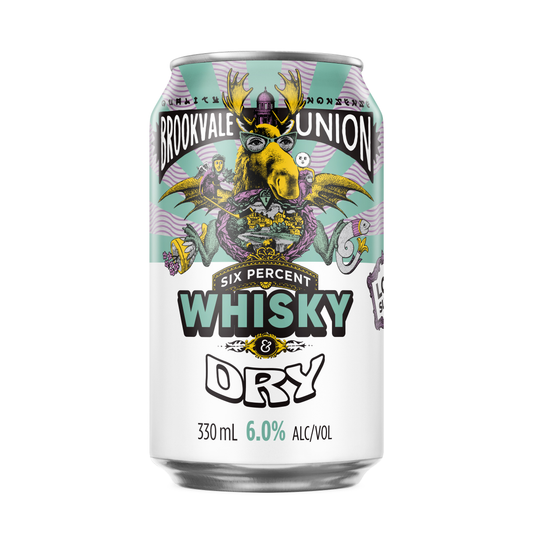 Brookvale Union Whiskey & Dry 6% Cans 330ml
