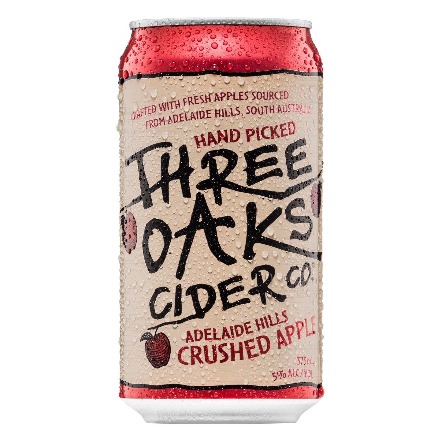Three Oaks Crushed Apple Cider 5% 10 Pack Cans 375ml