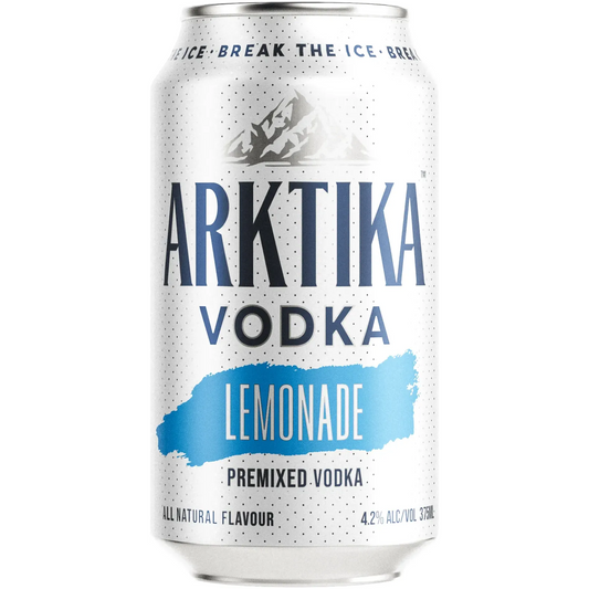 Arktika Vodka Lemonade Premixed Vodka Cans 375ml - Boozeit.com.au