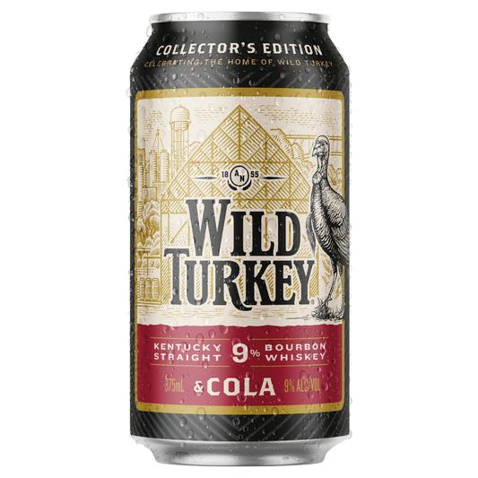 Wild Turkey Heritage 9% 2025 Bourbon & Cola Cans 375ml