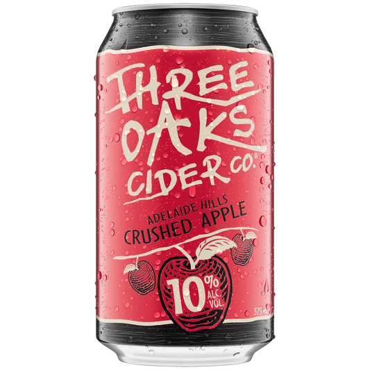 Three Oaks Crushed Apple Cider 10% 10 Pack Cans 375ml