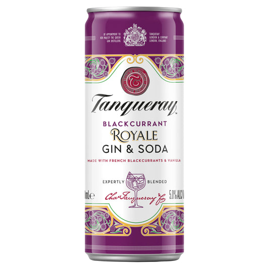 Tanqueray Royale Gin & Soda Cans 250ml