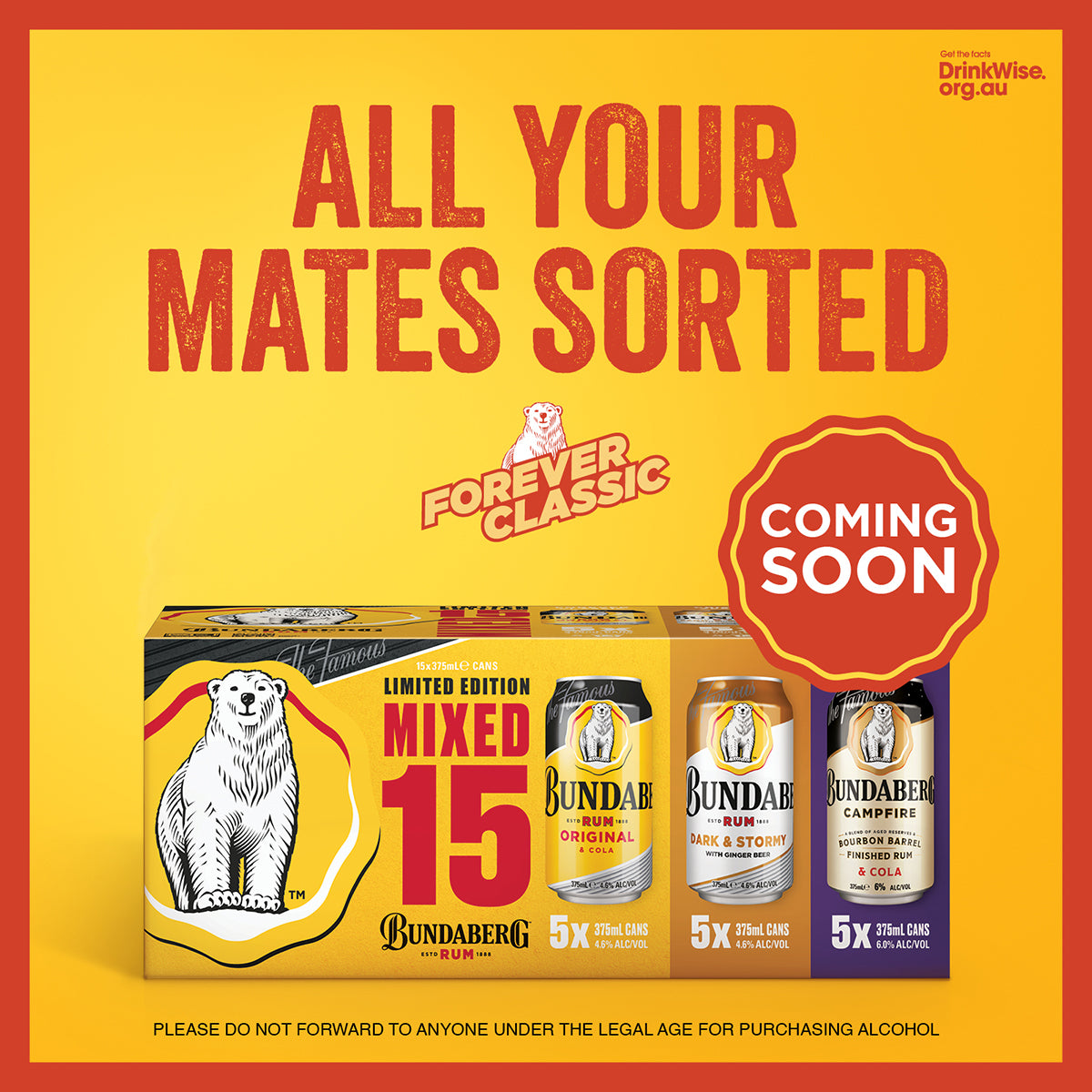 Bundaberg Limited Edition Mixed 15 Cans 375ml