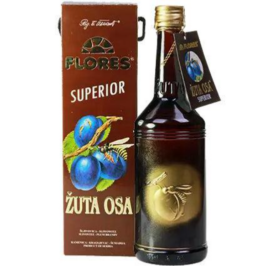 Flores Zuta Osa Superior Plum Brandy 700ml