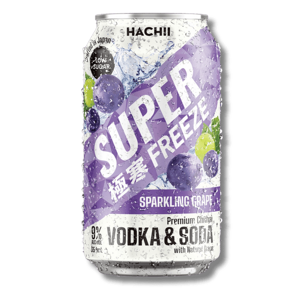 Hachii Super Freeze Sparkling Grape 9% 350ml