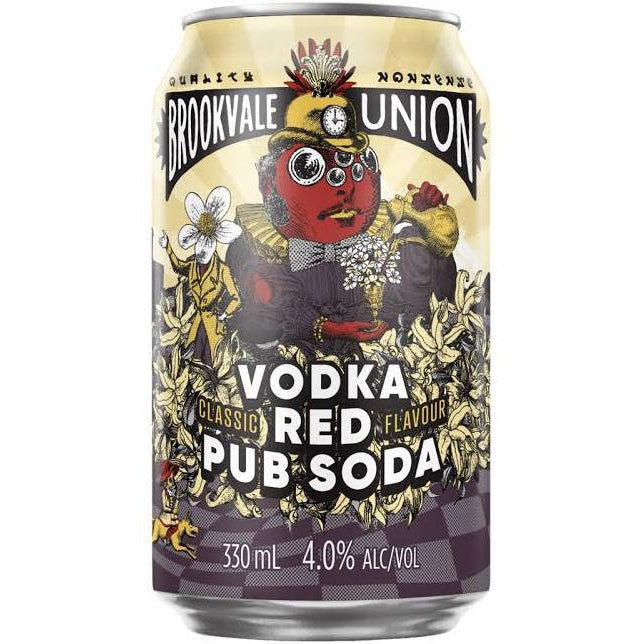 Brookvale Union Vodka Red Pub Soda Cans 330ml