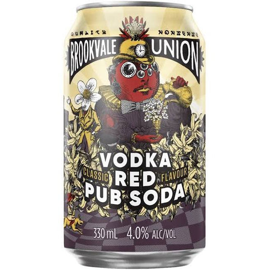 Brookvale Union Vodka Red Pub Soda Cans 330ml