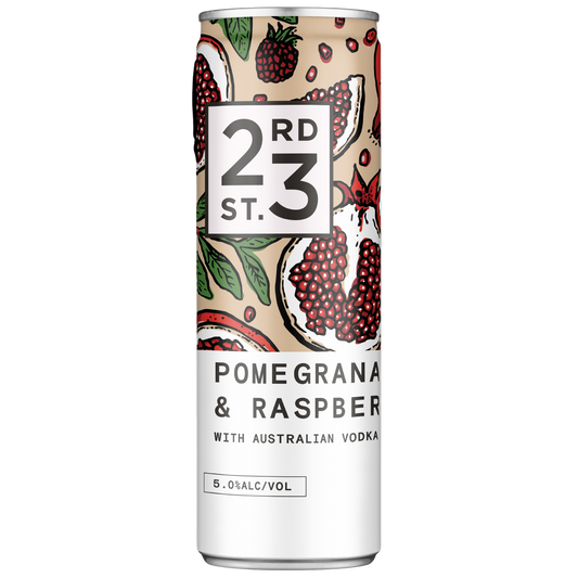 23rd Street Distillery Pomegranate & Raspberry With Australian Vodka Cans 300ml