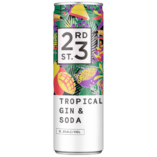 23rd Street Distillery Tropical Gin & Soda Cans 300ml