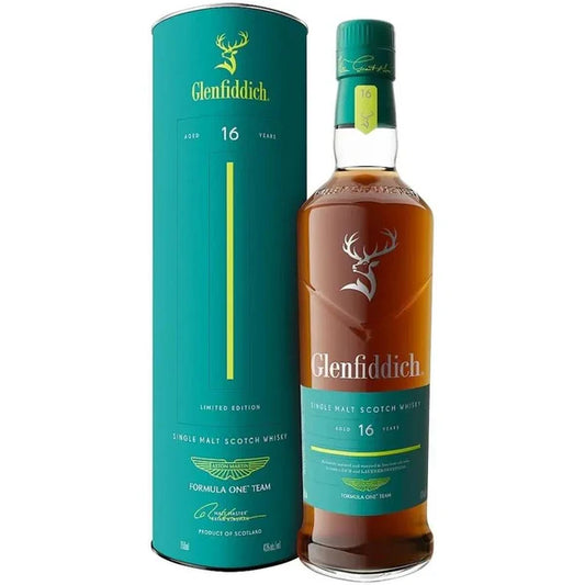 Glenfiddich 16 Year Old F1 Aston Martin Single Malt Scotch Whisky 700ml