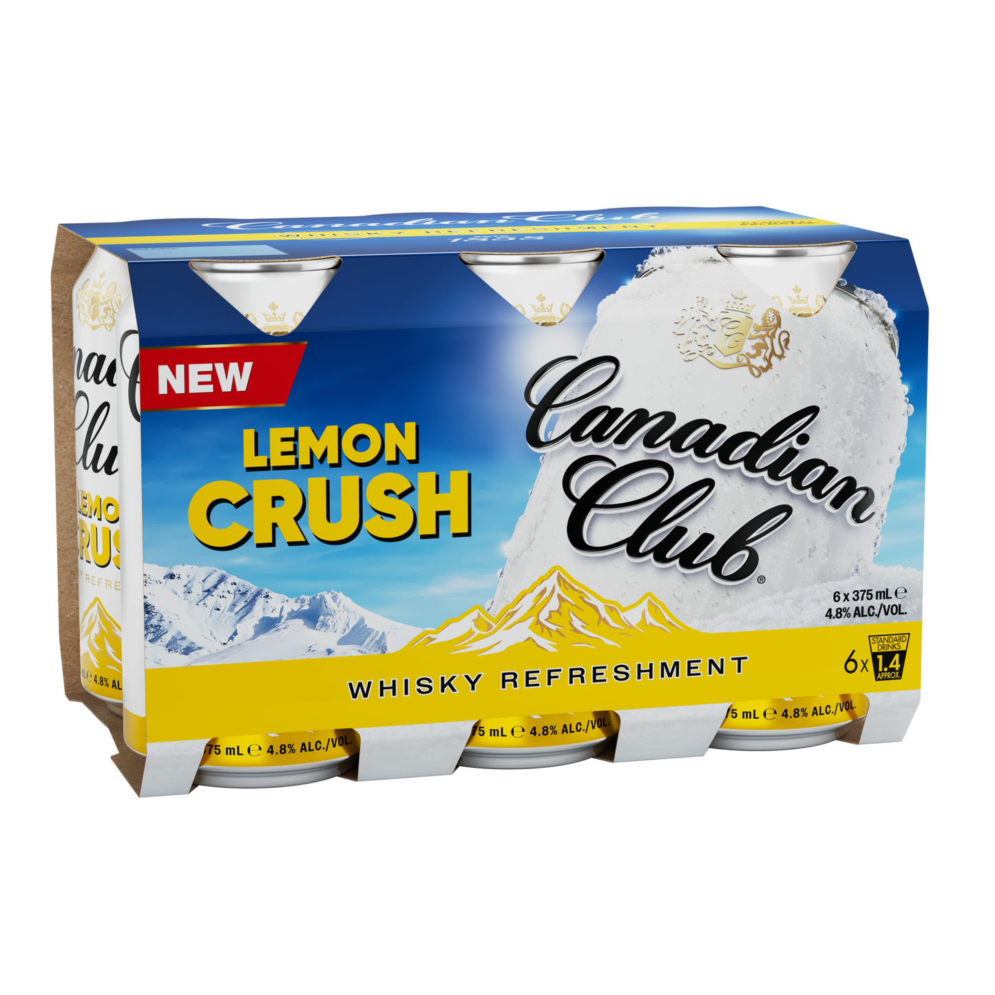 Canadian Club Lemon Crush Whisky Cans 375ml