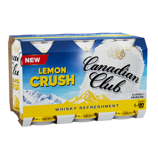 Canadian Club Lemon Crush Whisky Cans 375ml