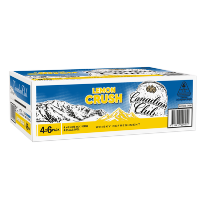 Canadian Club Lemon Crush Whisky Cans 375ml