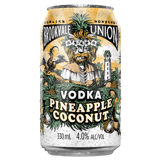 Brookvale Union Vodka Pineapple & Coconut Cans 330ml