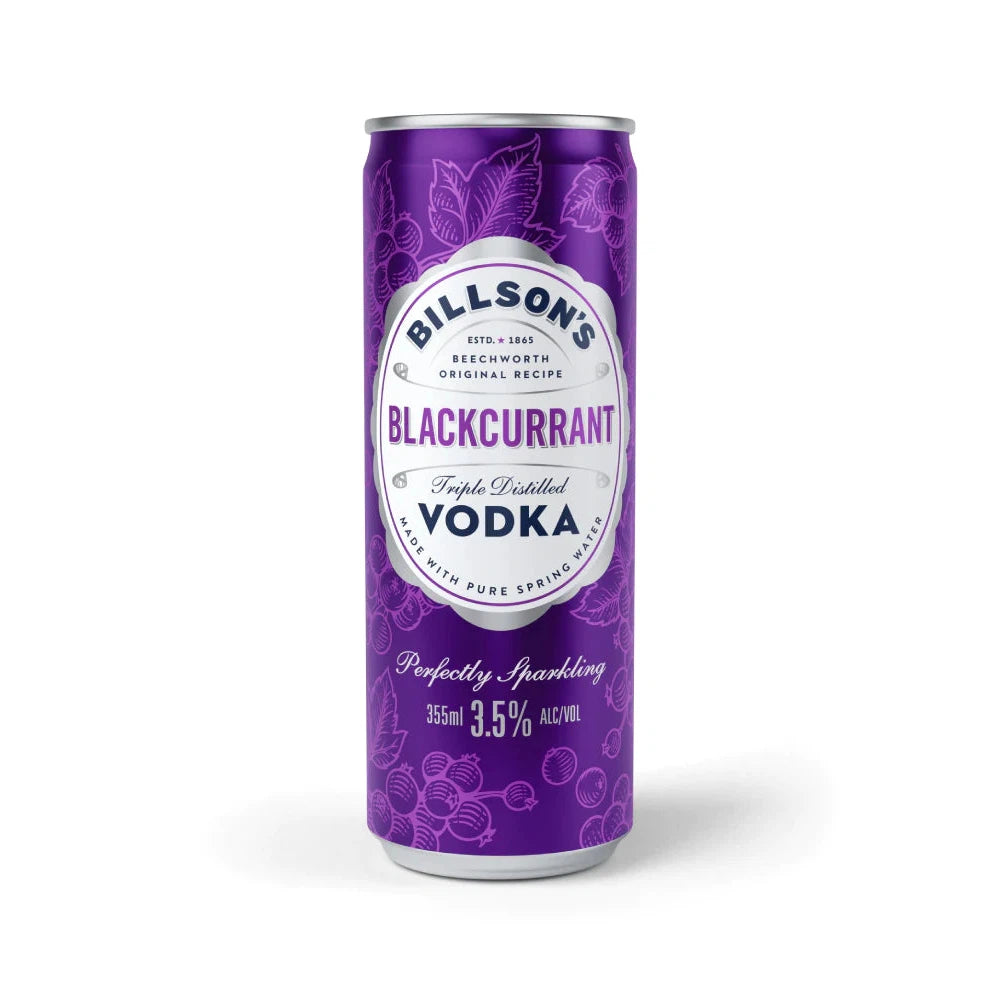 Billson's Vodka Blackcurrant Cans 355ml