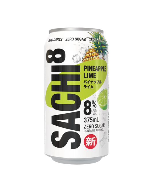 Sachi8 Pineapple Lime Zero Sugar Cans 375ml