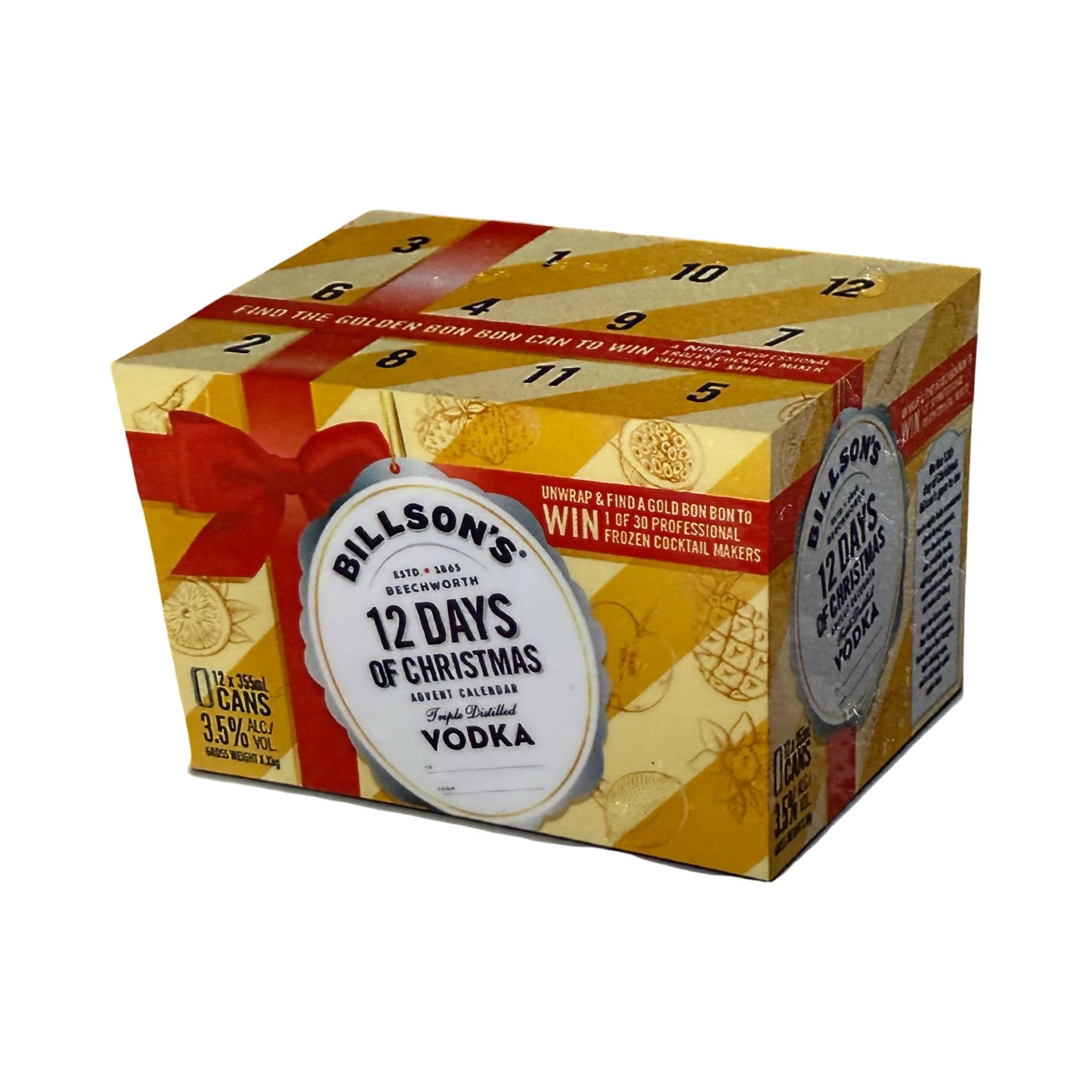 Billson's 12 Days of Christmas Advent Calendar 355ml