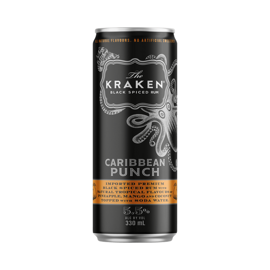 The Kraken Black Spiced Carribean Punch Cans 330ml