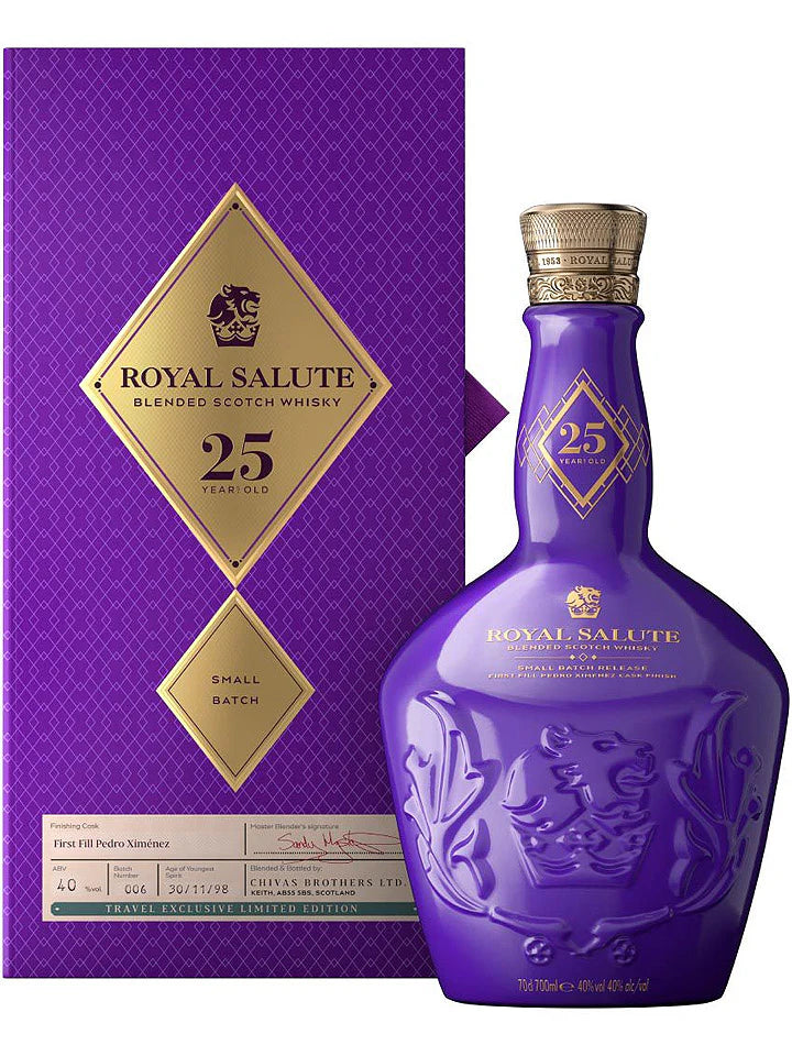 Royal Salute 25 Year Old Small Batch First Fill PX Sherry Cask Finish Batch 006 700ml