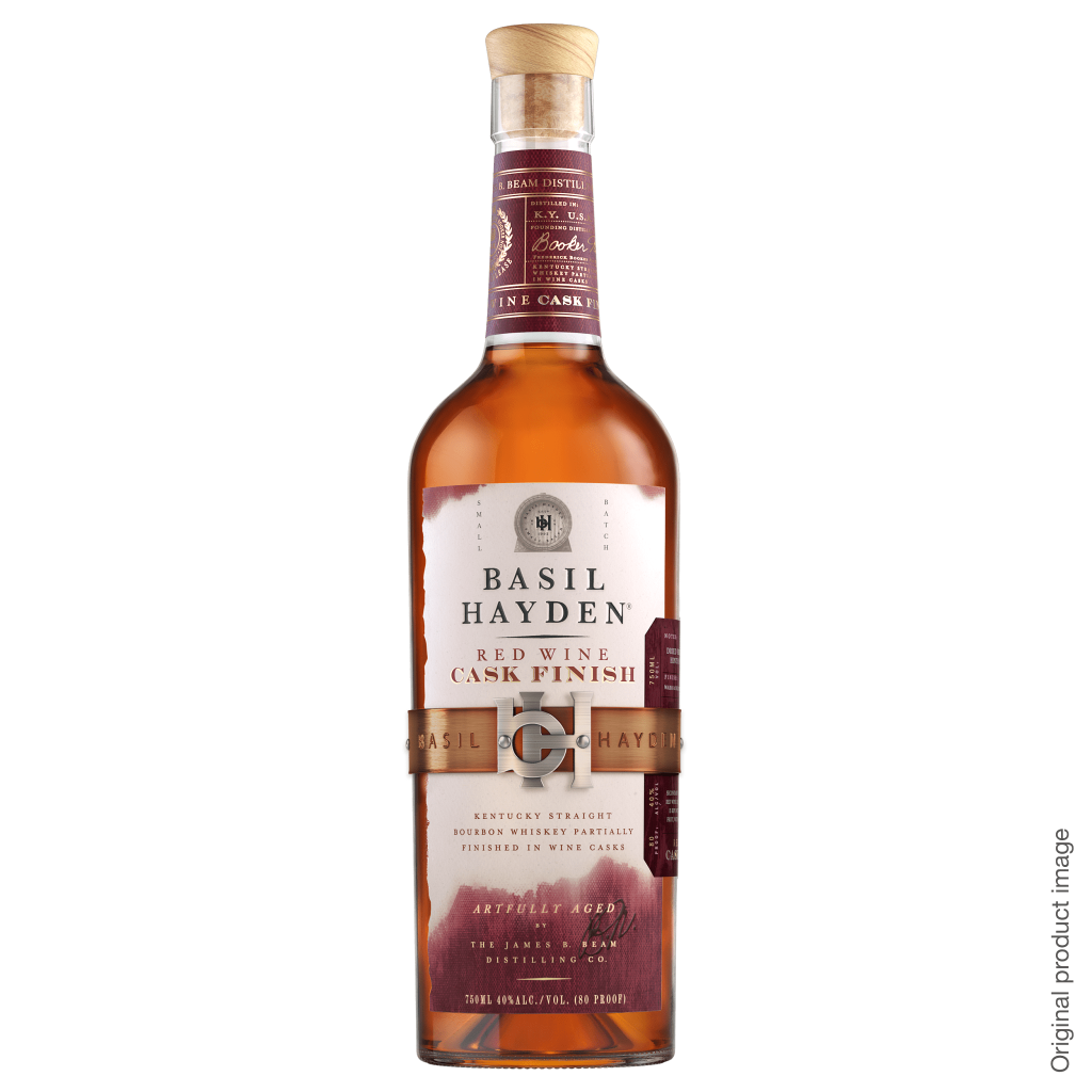 Basil Hayden's Red Wine Cask Finish Bourbon Whiskey 750ml
