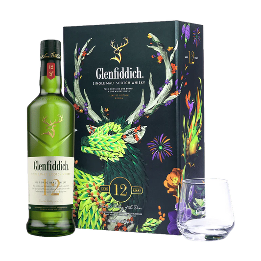 Glenfiddich 12 Year Old Single Malt Scotch Whisky Gift Pack 700ml