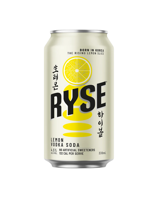 RYSE Vodka Lemon Soda Cans 330ml