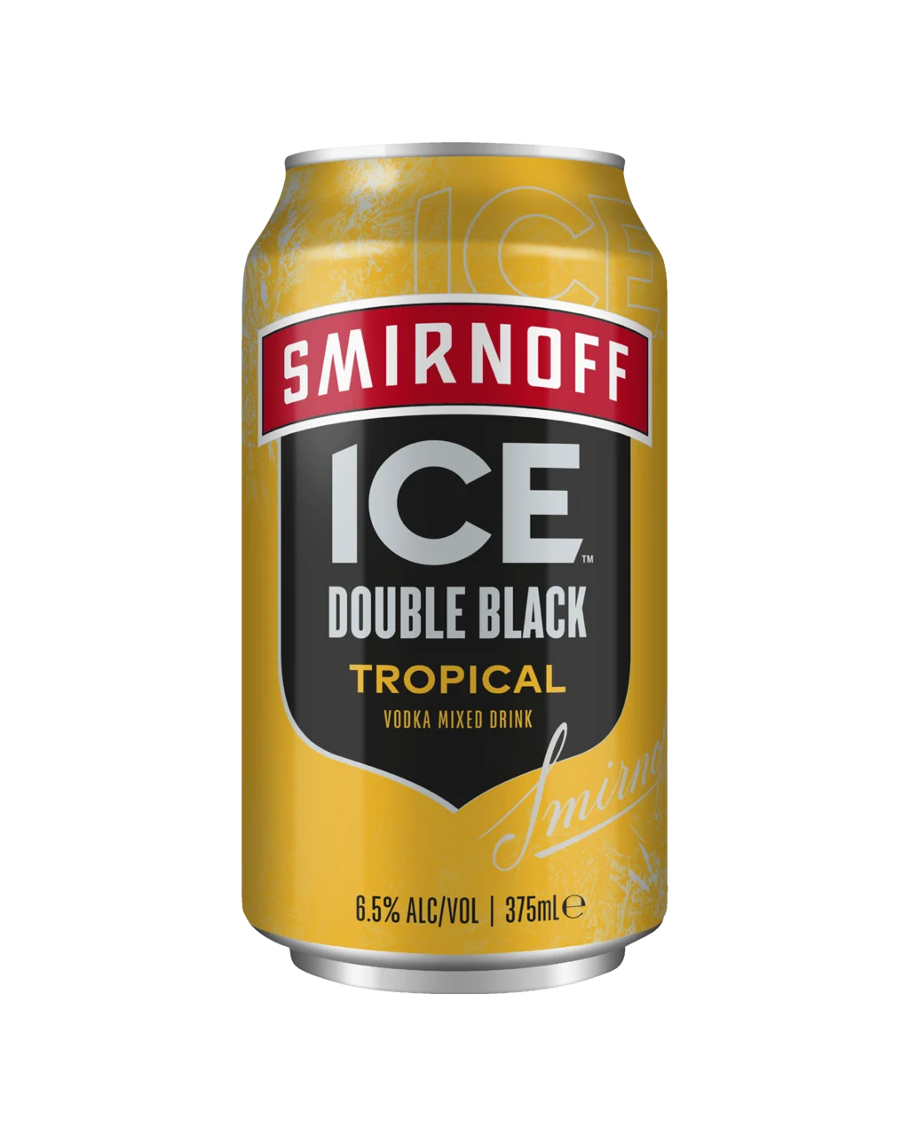 Smirnoff Ice Double Black Tropical Vodka 6.5% Cans 375ml - Boozeit.com.au