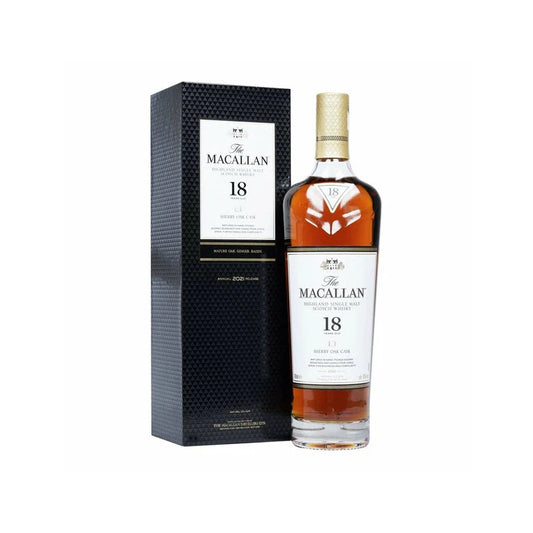 The Macallan 18 Year Old Sherry Oak Cask Single Malt Whisky 700ml