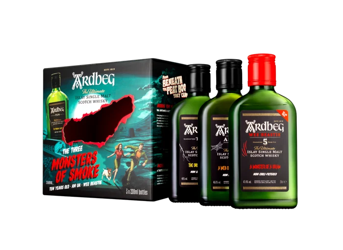 Ardbeg Distillery Monsters Of Smoke Trio Pack Single Malt Scotch Whisky 3x200ml