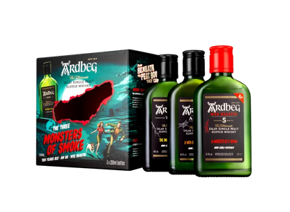 Ardbeg Distillery Monsters Of Smoke Trio Pack Single Malt Scotch Whisky 3x200ml