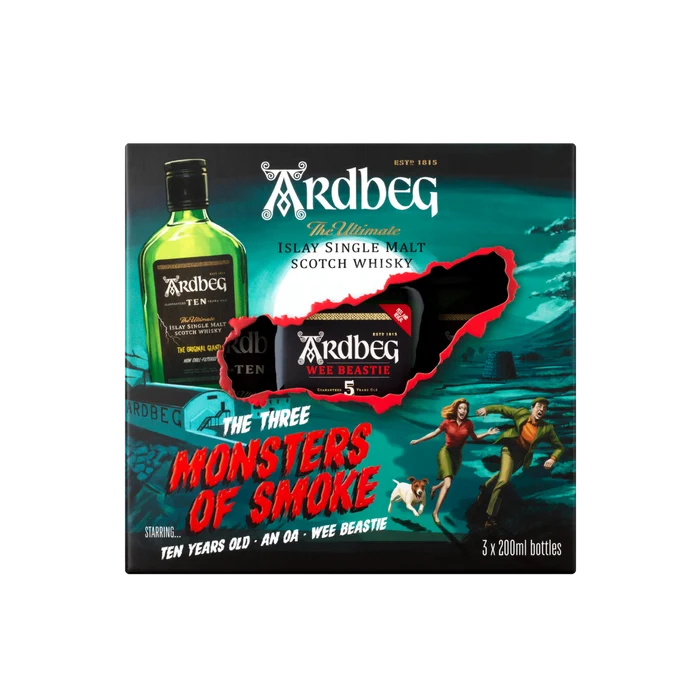 Ardbeg Distillery Monsters Of Smoke Trio Pack Single Malt Scotch Whisky 3x200ml