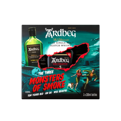 Ardbeg Distillery Monsters Of Smoke Trio Pack Single Malt Scotch Whisky 3x200ml