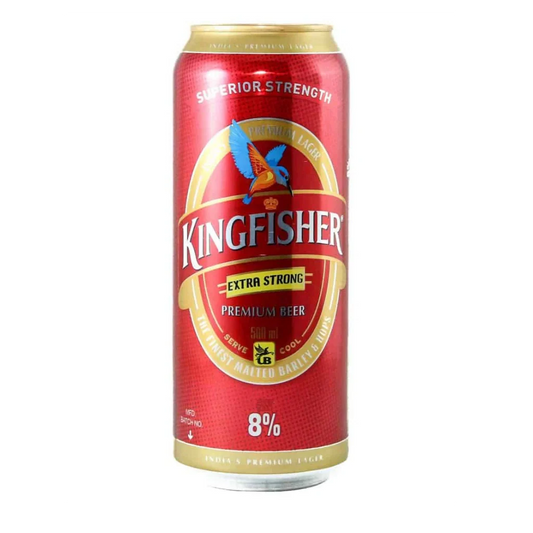 Kingfisher Premium Strong Indian Beer 8% 500ml