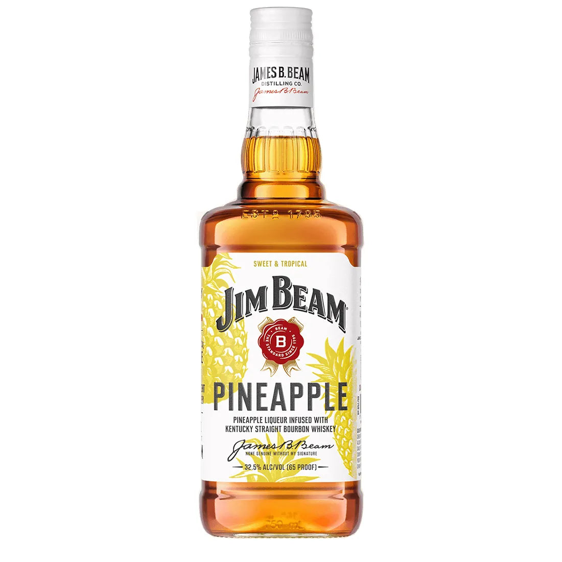 Jim Beam Pineapple Kentucky Straight Bourbon Whiskey 700ml - Boozeit.com.au