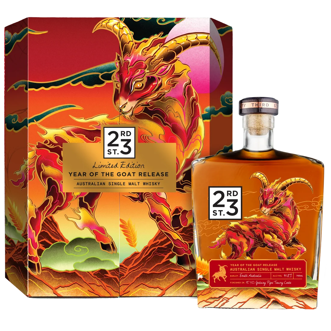 23rd Street Distillery Year of the Goat Single Malt Whisky 700ml