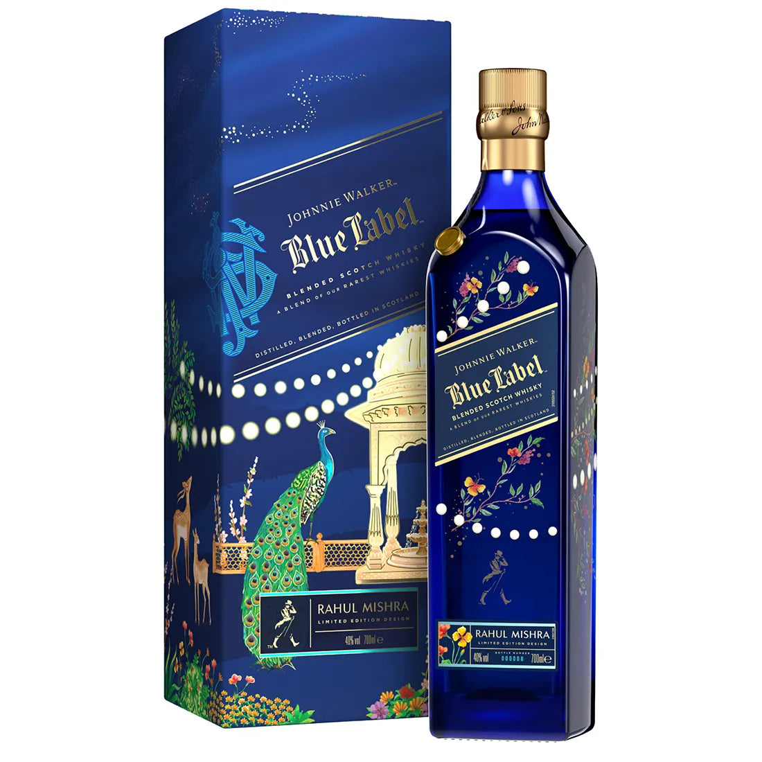 Johnnie Walker Blue Label Diwali Rahul Mishra Blended Scotch Whisky 700ml