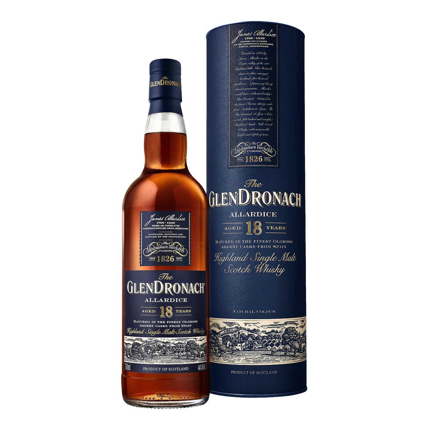 The GlenDronach 18 Year Old Allardice Single Malt Scotch Whisky 700ml