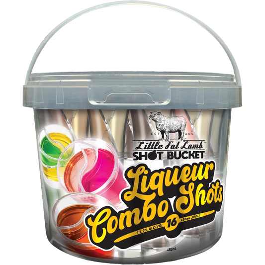 Little Fat Lamb Liqueur Combo Shot Bucket 16 Shots