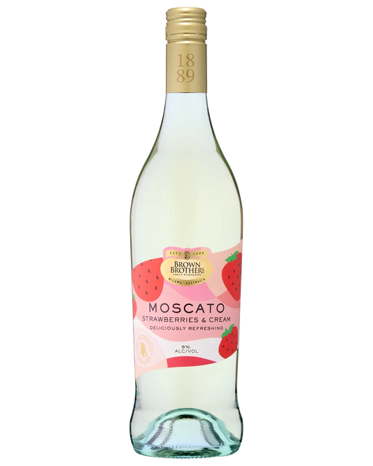 Brown Brothers Moscato Strawberries & Cream - Boozeit.com.au