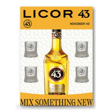 Licor 43 Liqueur Four Mini Beer Mugs Gift Pack 700ml - Boozeit.com.au