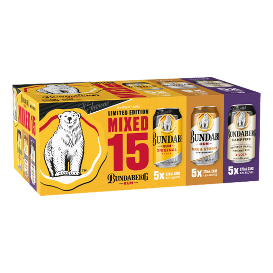 Bundaberg Limited Edition Mixed 15 Cans 375ml