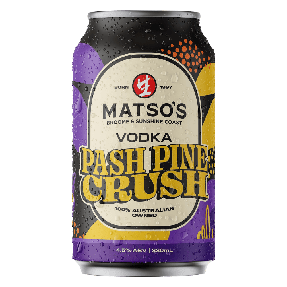 Matso’s Vodka Pash Pine Crush Cans 330ml