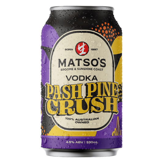 Matso’s Vodka Pash Pine Crush Cans 330ml
